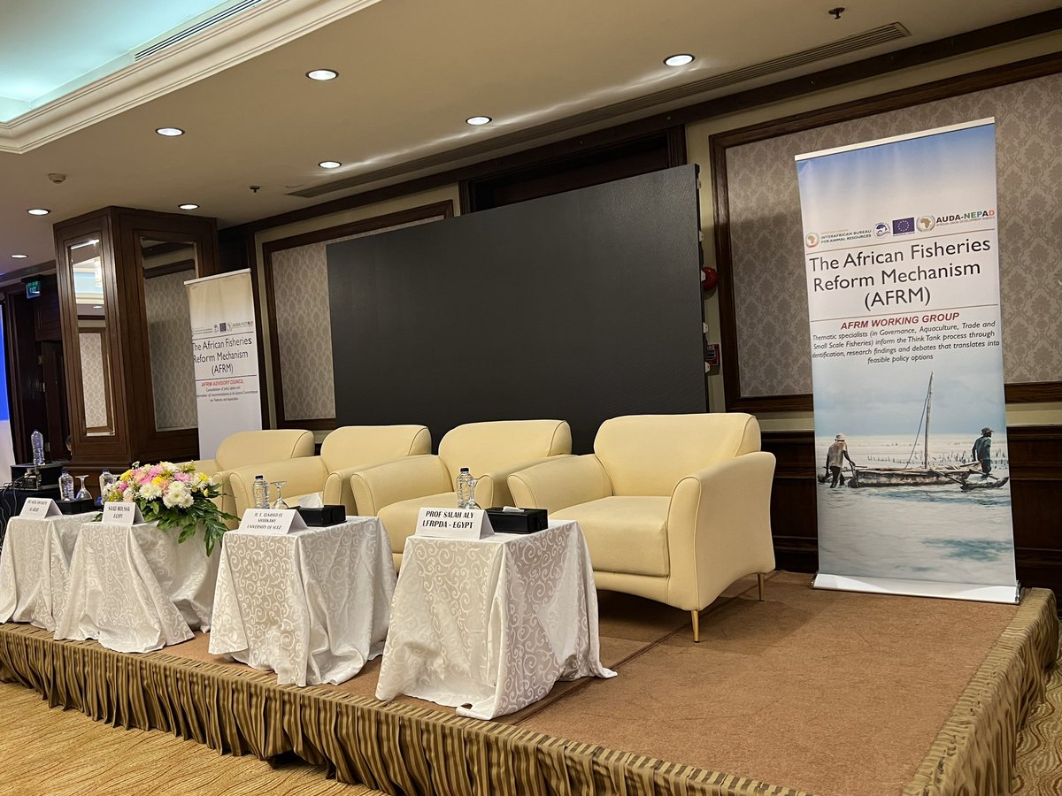 au_ibar's tweet photo. Egypt is hosting the African #Fisheries Reform Mechanism Working Group (AFRM) to inform the process of identification, research findings and debates that translates into feasible policy options. #FishGov2 #AFRM #KnowledgeProducts https://t.co/RyEj4bkmMd