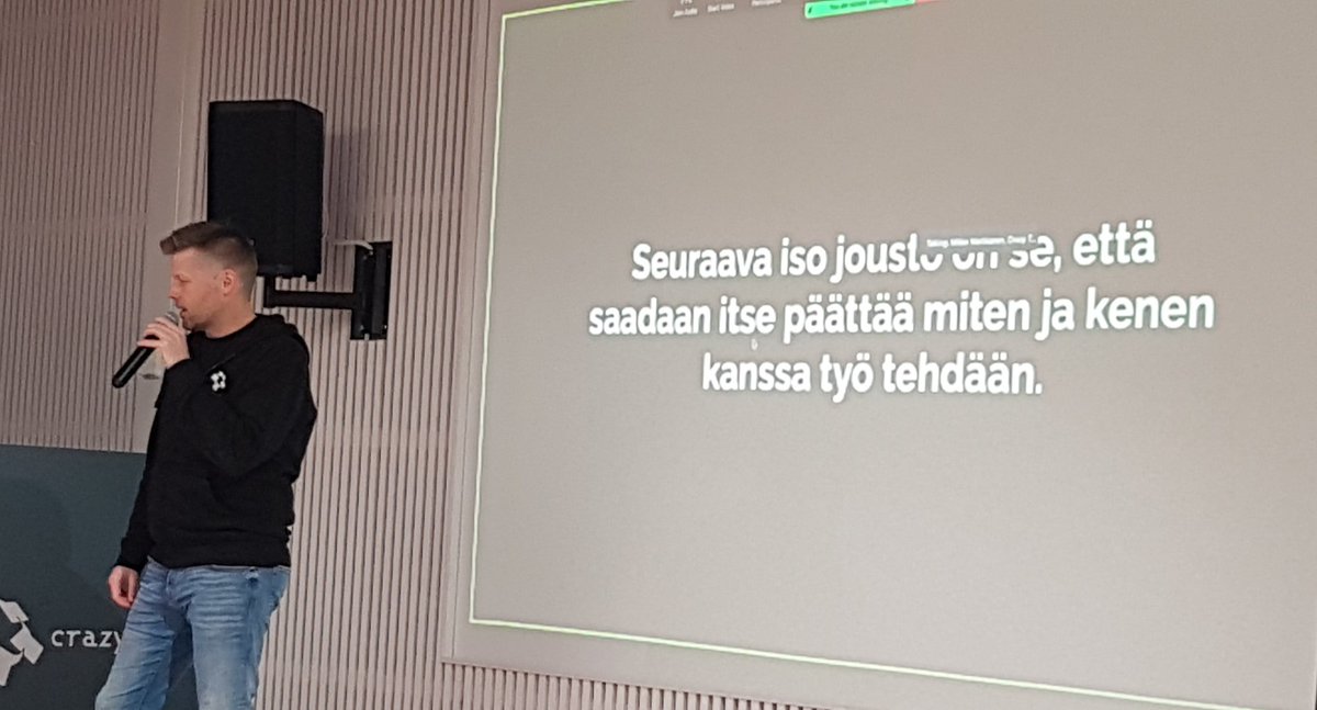 #cmadfi päivä alkakoon. Sama näkemys <a href="/MarkkanenMikko/">Mikko Markkanen</a> kanssa. Ihmiset tulevat yhä enemmän valitsemaan työkumppaninsa.