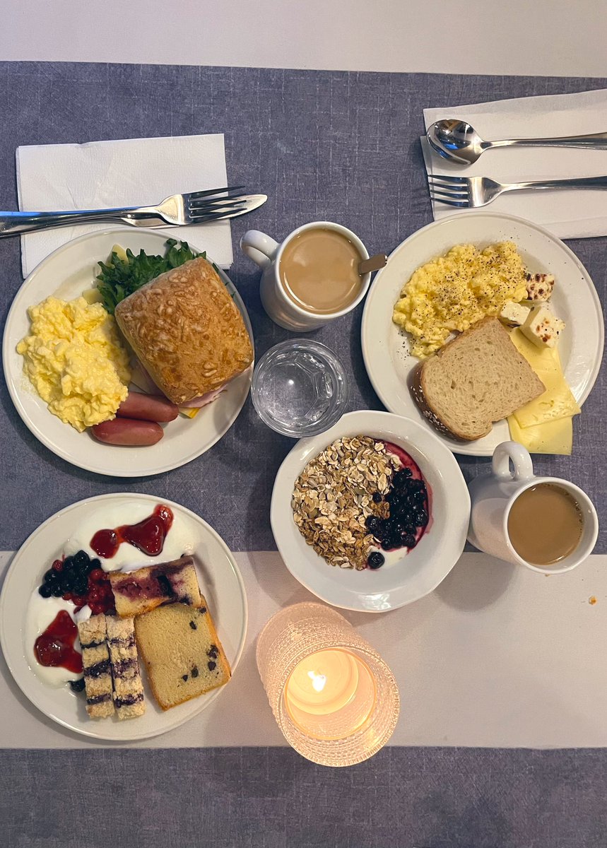 Myrto_Chatzp's tweet photo. Starting the day with a wonderful breakfast, here at Lapland Hotels Riekonlinna hosting the @NutritionWinter School 2023! https://t.co/HHGn5QaUDu