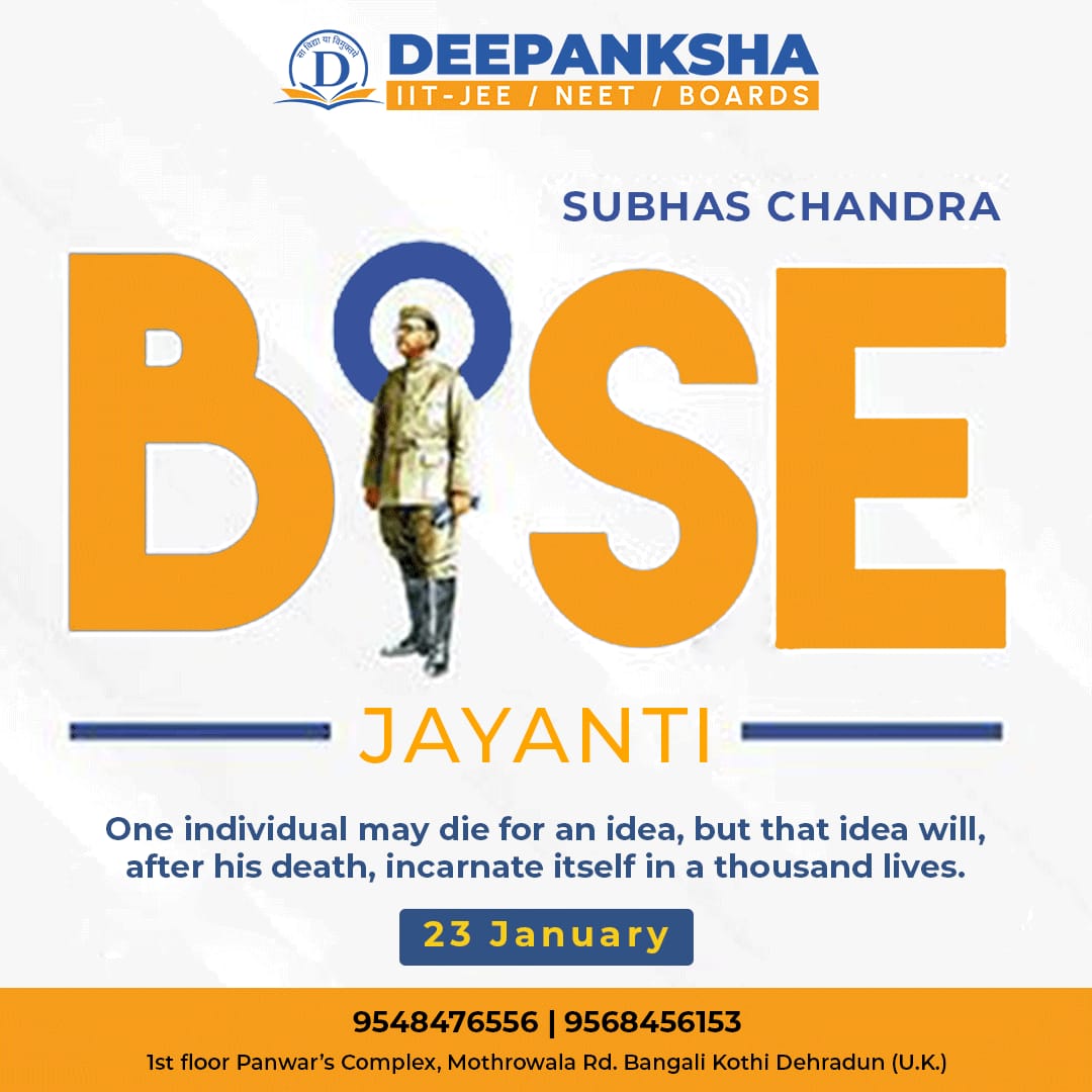 deepankshaedu's tweet photo. “On the occasion of Subhash Chandra Bose Jayanti, let us express our gratitude to the true national hero who battled for us until the very end". https://t.co/0kdJ6wTCzB