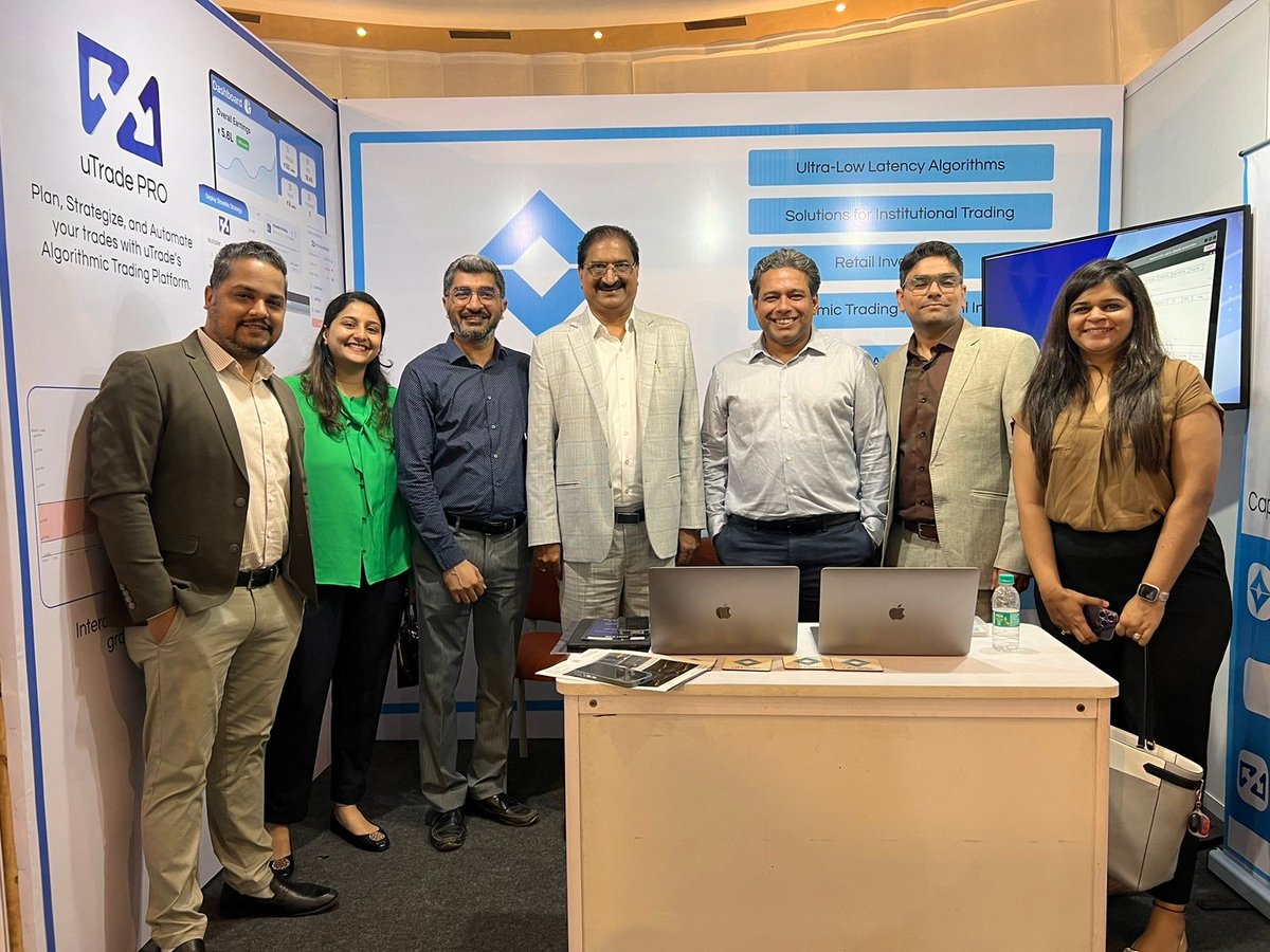 uTradeSolutions's tweet photo. uTrade team in #ANMI #Stocktech Event #Mumbai, #BSE https://t.co/jfhkR6CQ0O