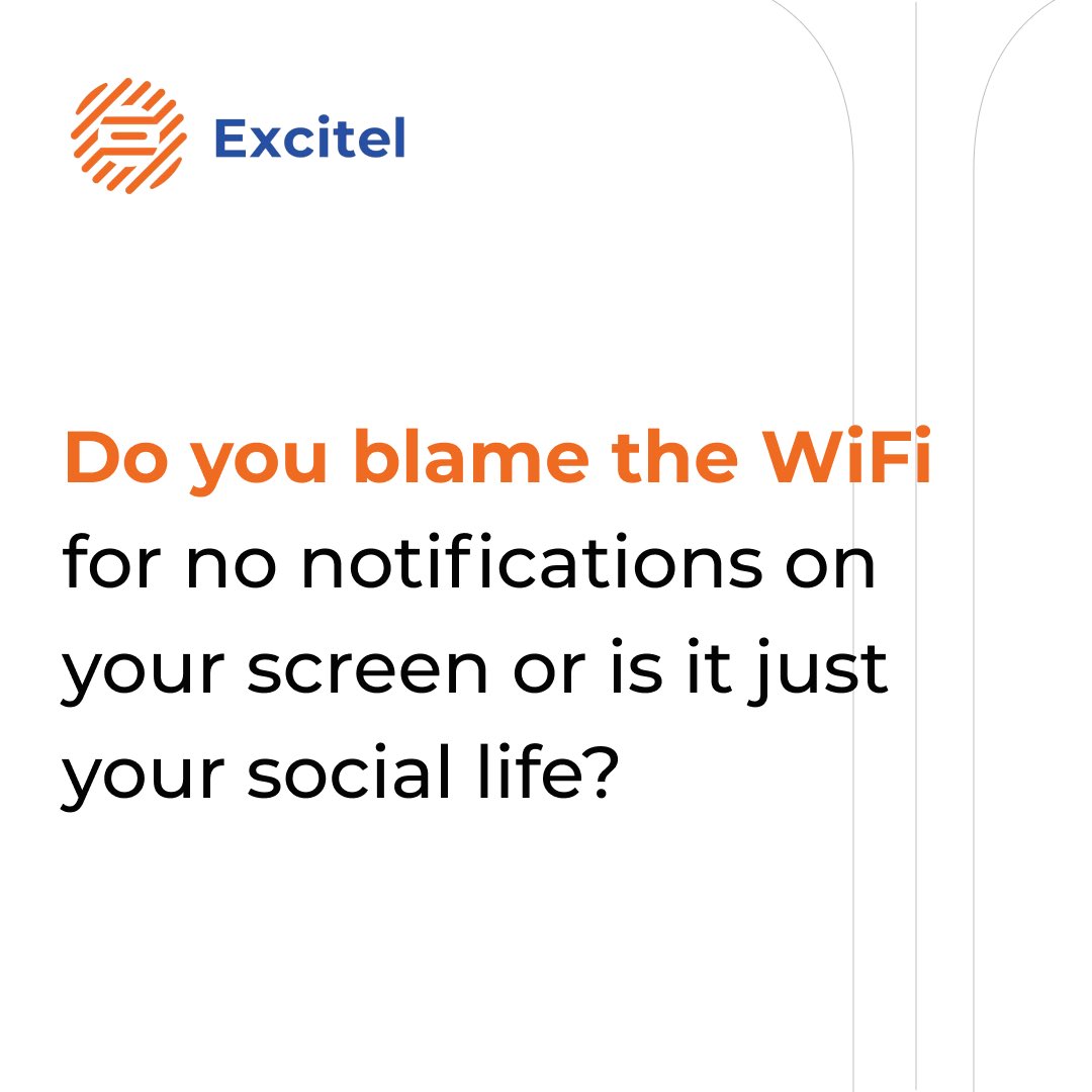 Wifi: the backbone of our virtual social lives

#Excitel #Broadband #WiFi #Wireless #Internet #Connectivity #Network #Router #WirelessNetwork #WiFiSignal #WiFiHotspot #WiFiConnect #WiFiRouter #WiFiBoost #WiFiExtender #WiFiCoverage #WiFiNetworking #WiFiConnection #WiFiSpeed