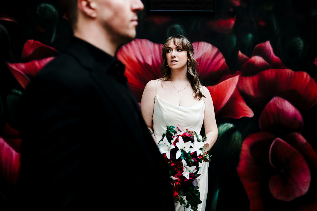 Graffiti and the Amy Faith brand will go hand in hand forever I think. I lovvvve city wedding photography because the landscape is forever changing and the art you find in every city is also just as active. I love the way our urban areas (the old crumbling areas as well as the st