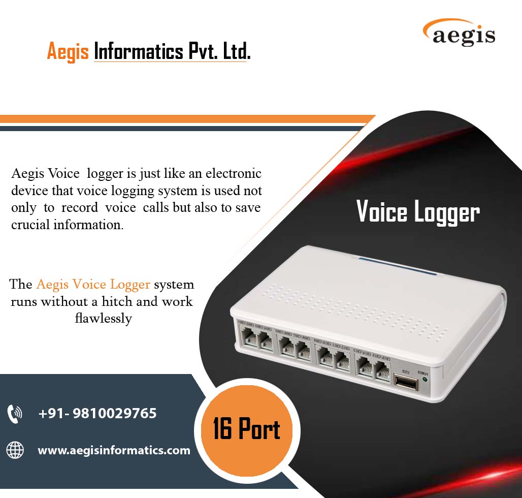 aegisinformatic's tweet image. Aegis Voice logger is just like an electronic device that voice logging system is used not only to record voice calls but also to save crucial information.

#Voicelogger #Voiceloggeraegis #Digitalvoicelogger #Voiceloggingsystem #Telephonecallrecording #Voiceloggersystem