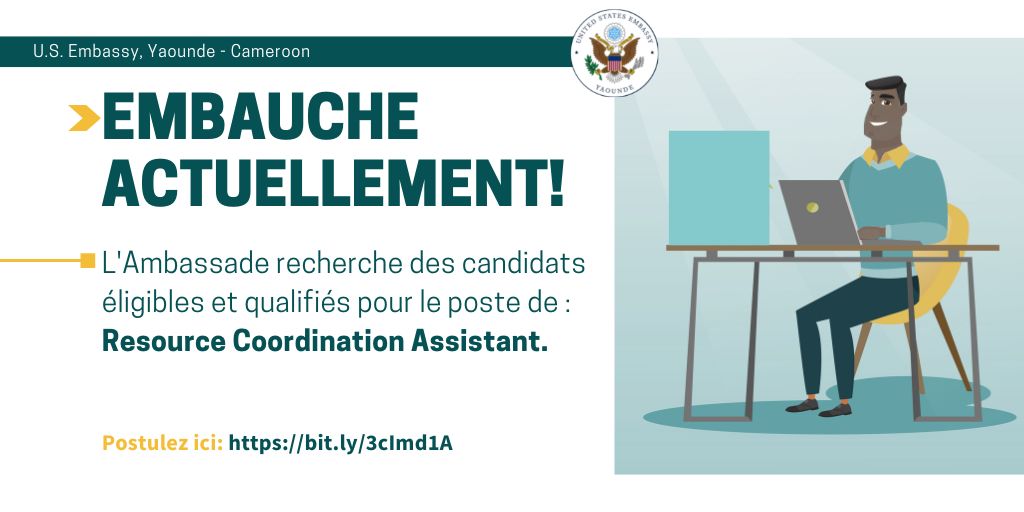 L'ambassade recherche des candidats éligibles et qualifiés pour le poste de : Resource Coordination Assistant. Postulez ici: ow.ly/ZaXv50MxnX2
Date de clôture : Le 6 février 2023.