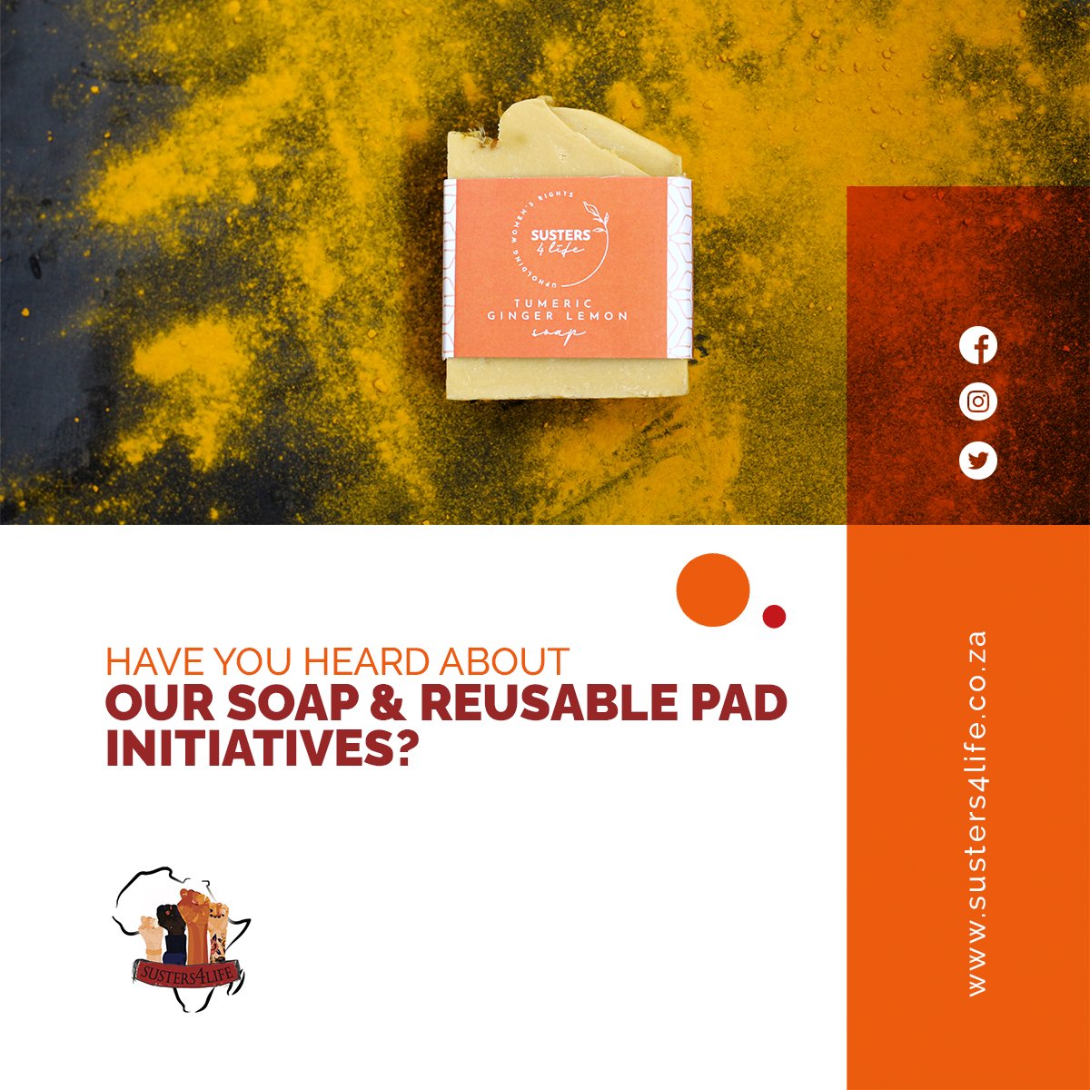 4Susters's tweet photo. Our reusable pad and locally-made soap programs are geared toward empowering women from disadvantaged communities.  
Women participating in our trauma counseling program and who were previously unemployed make all of our pads and soap. 

https://t.co/lXYzfPzWYI

#susters4life https://t.co/ZgfjanMQ0f