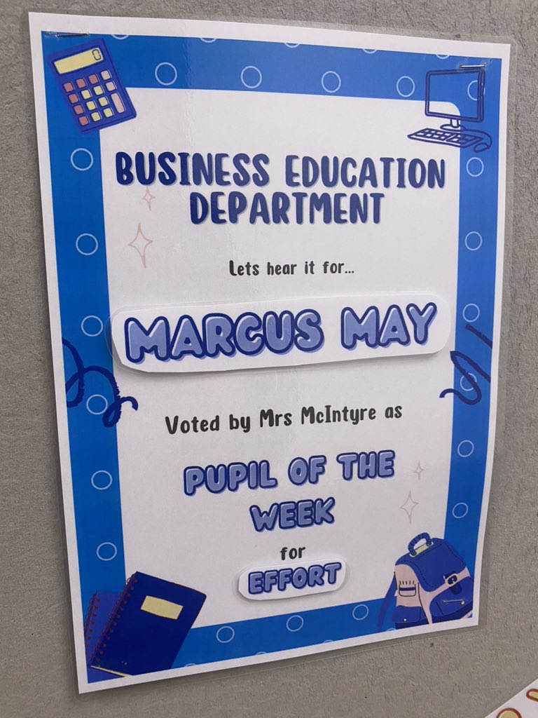 HarrisBusEd's tweet image. Huge well done to last week’s Business Pupil of the Week 🏆⭐️