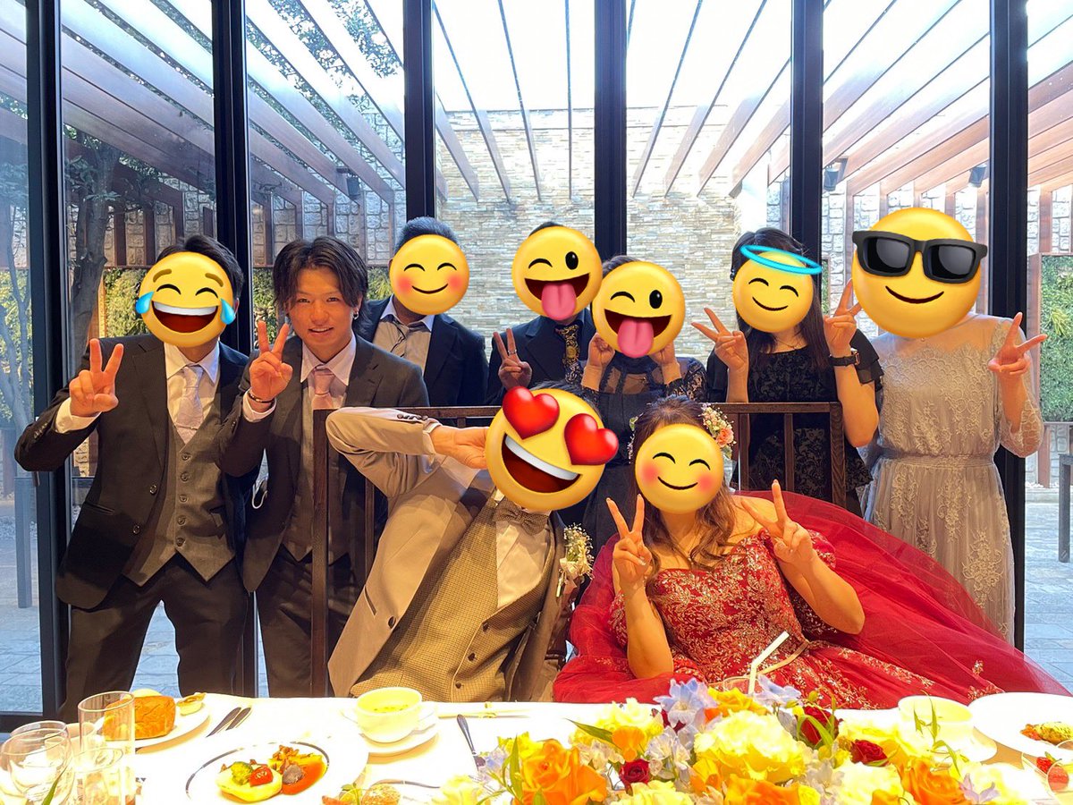 初の結婚式　泣いてしまった😂　お幸せに☺️