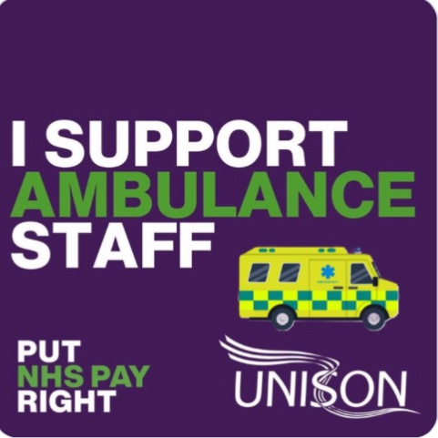 Solidarity with all striking NHS ambulance workers.

The economy can never recover until all workers get an inflation busting pay rise.

#AmbulanceStrike