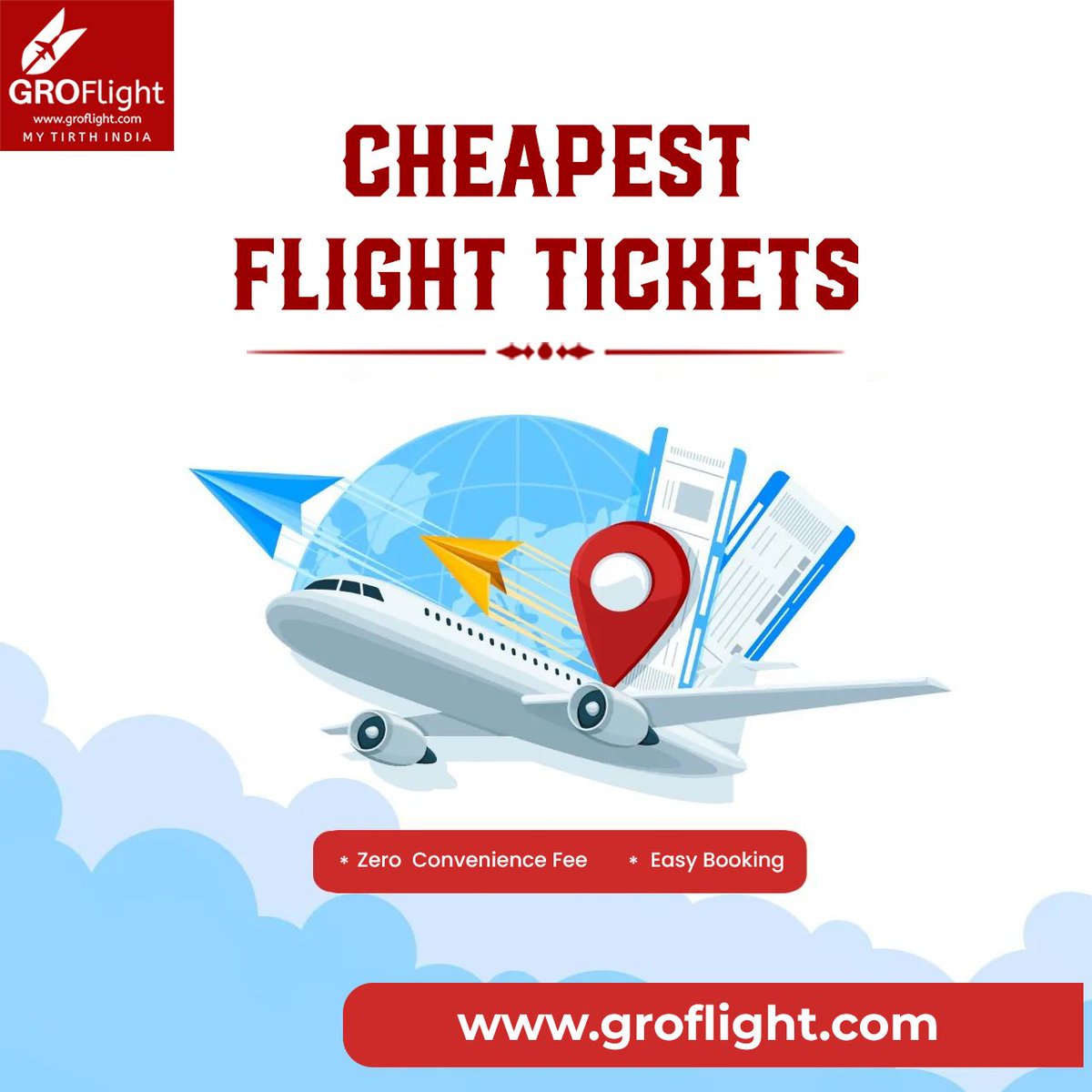 Make your trip more enjoyable with exclusive deals on flight booking. Book your trip with us NOW!!!
Book with us
📱 +91 95659 22922
📧 admin@groflight.com
🌎groflight.com
#groflight #mytirthindia  #cheapflightdeals #comfortabletravel  #lowestflightbookingdeals