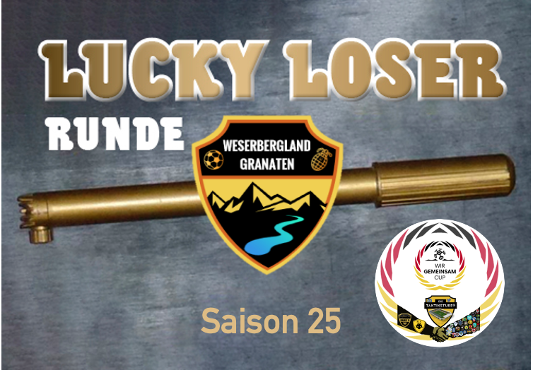 🤝#LLRS25 Finale/Spiel um Platz 3-Ergebnisse🤝 <a href="/Weserberglandg1/">Weserberglandgranaten</a> wird seinem favoriten Anspruch gerecht und holt gegen Brückenrehe als Gründungsmitglied seinen 1. Titel beim WGC!Wurde auch mal Zeit!🥳🤝.Platz 3 sichert sich <a href="/PerlLuxi/">Sletsch/Perl-Luxi</a> nach Sieg im 11m Schießen gg. <a href="/BismarckRogue/">Bismarck Rogue</a>