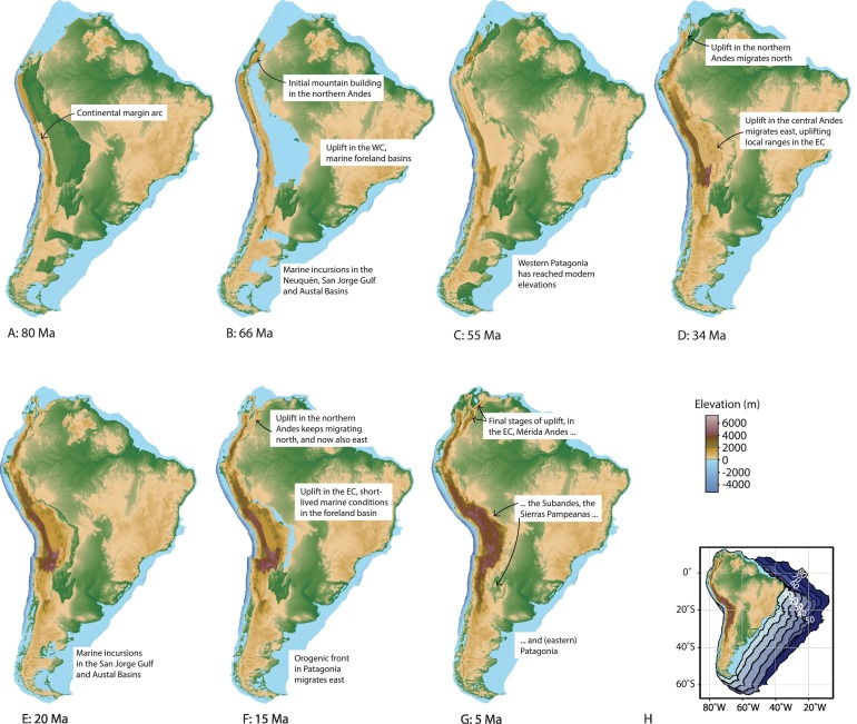 geotdf's tweet photo. Volcanoes in western South America have existed for more than 200 million years, but the Andes are 'young'. Only 50 million years ago, South America started to move westward, bulldozing over the subducting Pacific plates, and started to be squeezed together and be pushed up. https://t.co/UJaQshmDEj