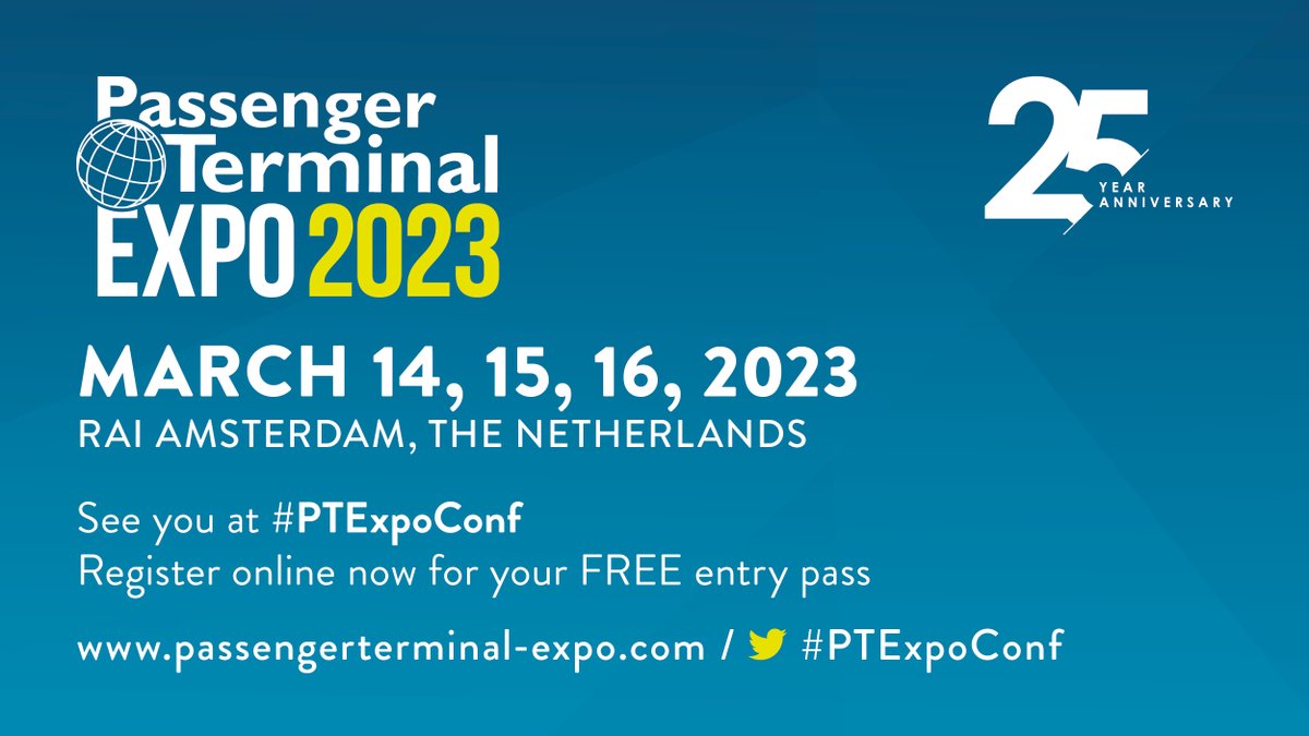 Tensator's tweet image. Only 50 days until the Passenger Terminal Expo 2023!

Are you planning to attend the event in March?

If so, come visit us at stand 2012 to speak directly with our experts.

#PTExpoConf #Tensator #Tensabarrier #airport #queues #wayfinding #signage #digitalsolutions