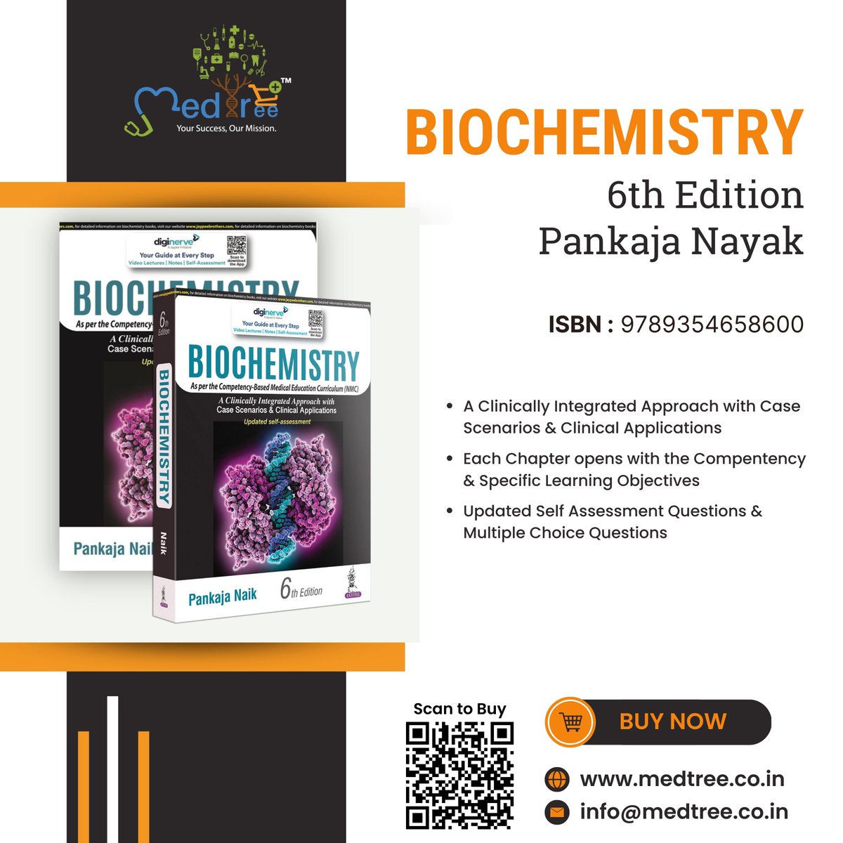 Medtreeindia's tweet photo. Biochemistry, 6th Edition
Buy Now : https://t.co/P35zV16pyr
#biochemistry #biochemistrytextbook #biochemistrytextbooks #textbookofbiochemistryformedicalstudents #medicalstudents #mbbs #firstyearmbbs #firstyearmbbsstudents #ugmedicalbooks #JaypeePublishers #MedTree #medtreeindia https://t.co/ZVjDlnzb7i