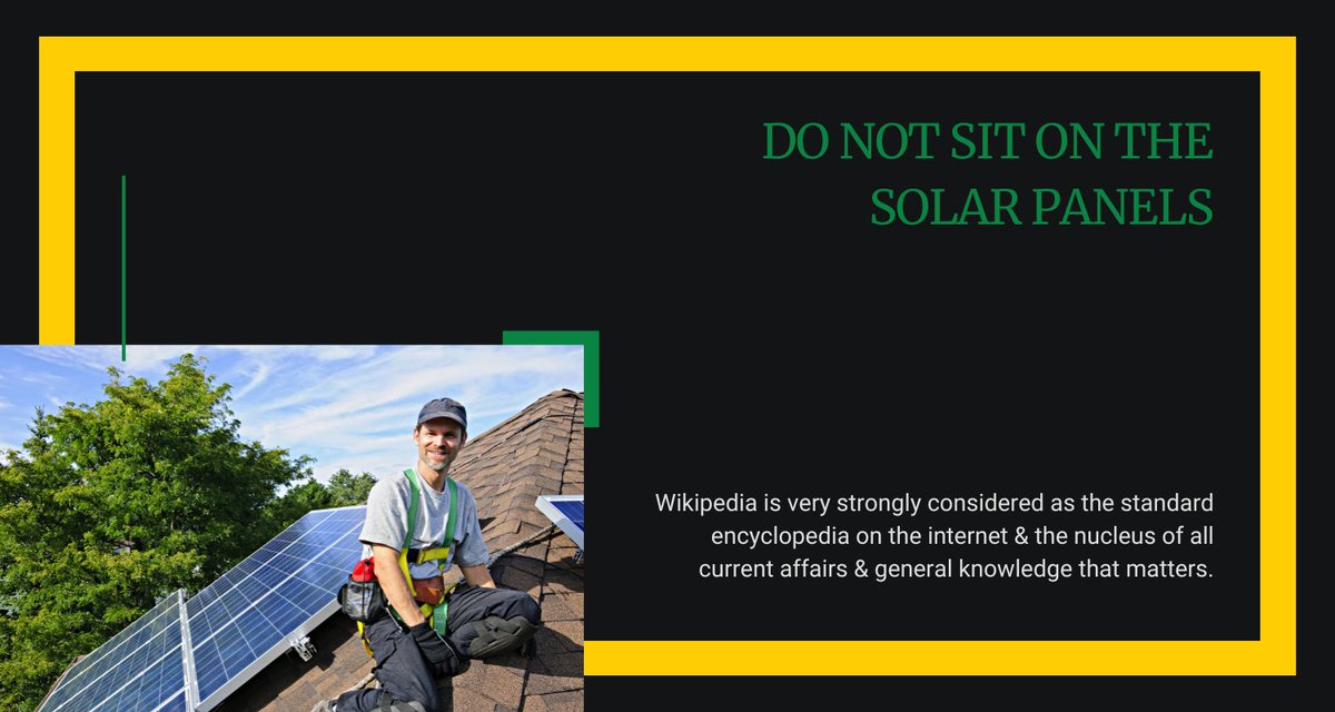 SolarisPtyLtd's tweet image. Do not sit or step or apply too much pressure solar panels as it can damage the panels. Ensure the area underneath is clean and free from birds and rodents.

#SolarPanelTips #SolarPanelCleaning #SolarPanelCleaners #SolarpanelMaintenance #SolarPowerInstallation