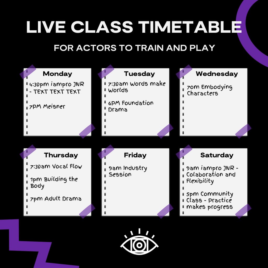 iamprouk's tweet image. LIVE classes running this week 🔥

ONE membership gives you access to ALL classes.

Let us know in the comments if there’s anything else you’d like to see!

#iampro #liveclass #actingclass #actingworkshop #learnonline #actinglife