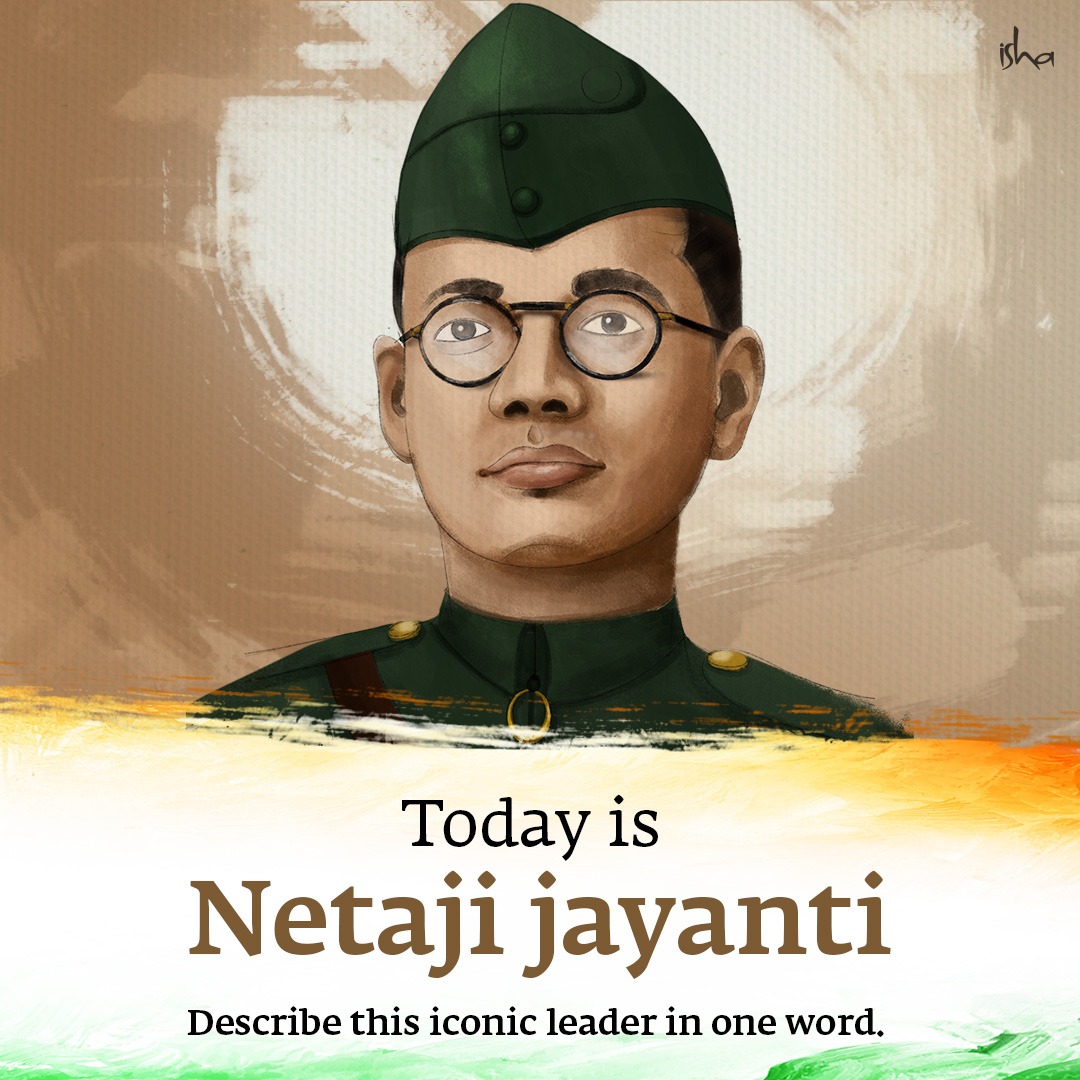 A trailblazing figure in India's freedom movement, #NetajiSubhasChandraBose is revered as one of the most influential and heroic leaders of all time. Today, 23 January, is #Netaji Jayanti & marks his 126th birth anniversary. Describe this revolutionary leader in one word below.