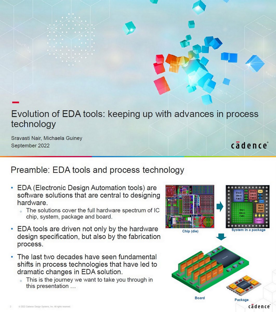 OGAWA, Tadashi on Twitter "=> "Evolution of EDA tools keeping up with