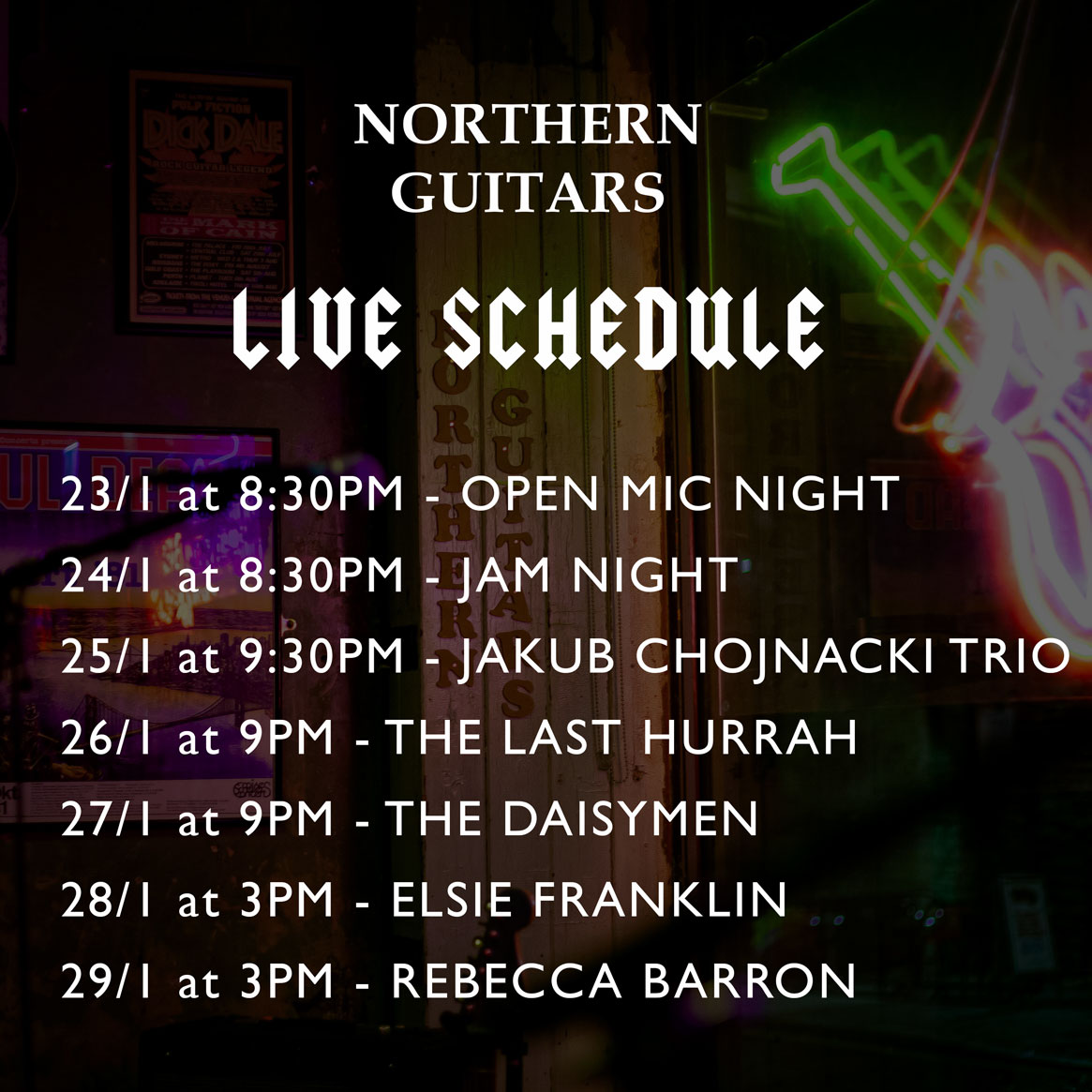 This week's live schedule, so now you have no excuses 🤘 🎸