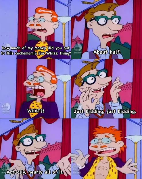 PrinceOfGenovia's tweet image. Anytime I see a Wush commercial, all I can think about is the Ear Whizz episode of Rugrats.