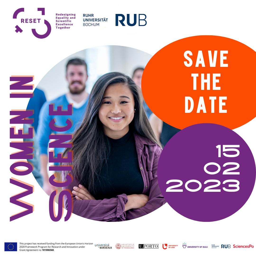 Reset_EUproject's tweet photo. 💁‍♀️🔬 The International Day of Women and Girls in Science, celebrated on 11 February, to promote the full and equal access  of females in STEM fields. 
We celebrate every year this special day with various actions.
SAVE THE DATE I 15.02.2023 &amp; Stay tuned💥
#wereset #genderequality https://t.co/h48S9V1ro1