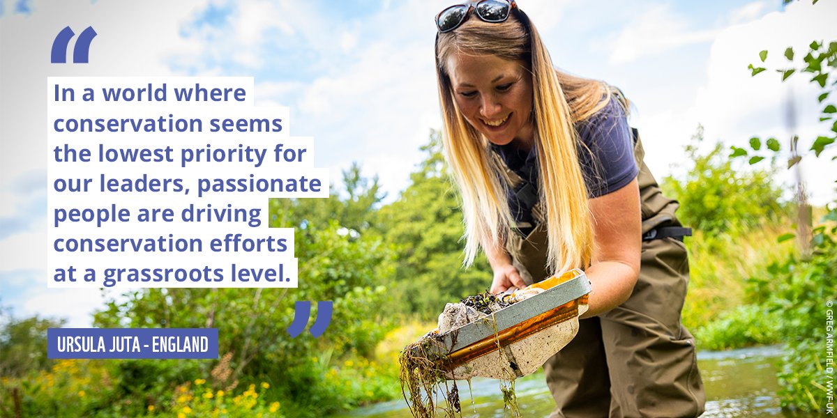 wwf_uk's tweet image. #WordsOfHope for 2023 

Ursula Juta, Senior Project officer of @N_Rivers_Trust &amp;amp; partners are championing biosecurity in the rivers of Norfolk 👏

Preventing the spread of invasive signal crayfish, Ursula is one of the many individuals working to bring our world back to life.