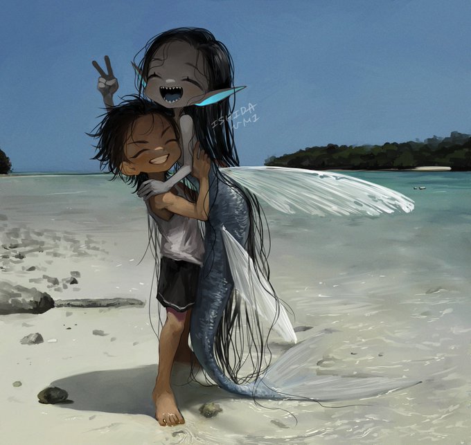 「砂浜 ショートヘア」のTwitter画像/イラスト(人気順)