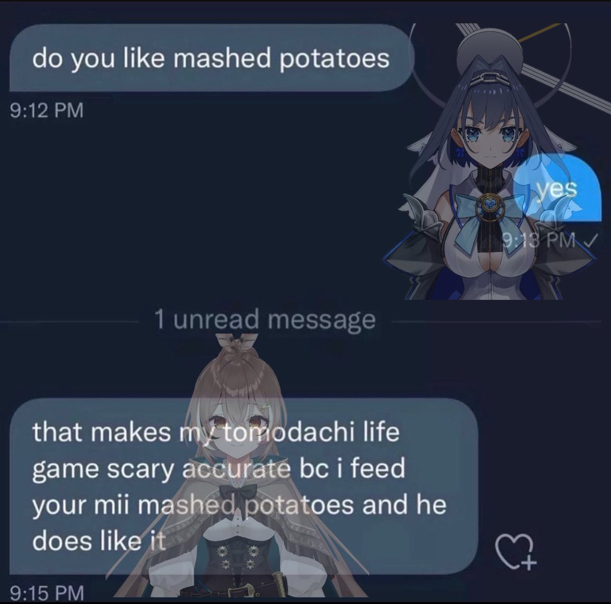 hololiveasmemes's tweet photo. idek if kronii likes mashed potatoes i will not lie to y’all #kronmei https://t.co/swaqYy7DwH