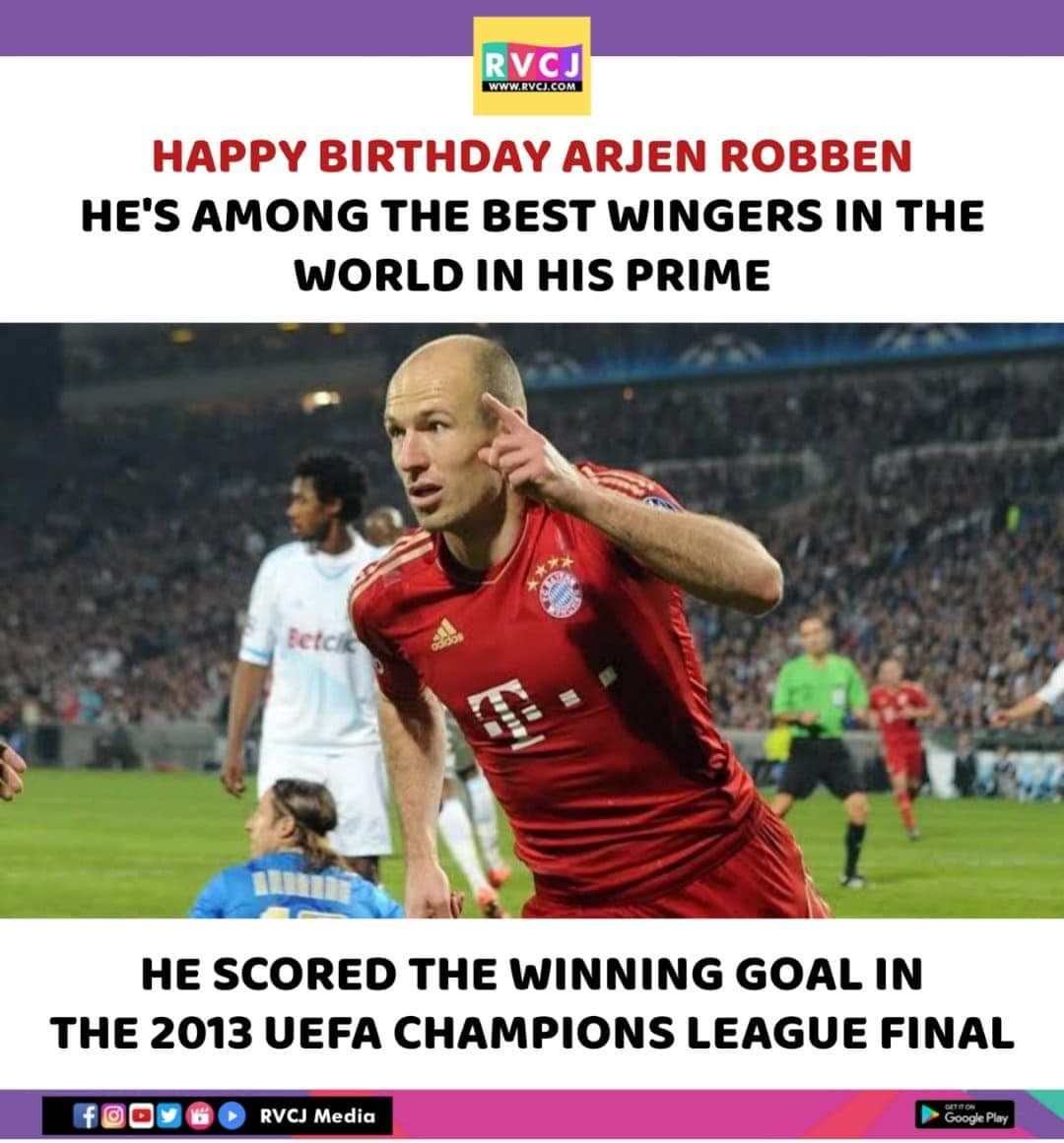 Happy Birthday Arjen Robben!  