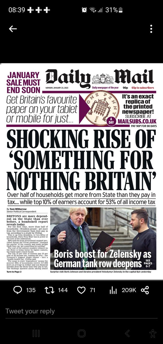 Get the #DontBuyTheMail for 1p? Shocking rise of nothing for something 'journalism'.