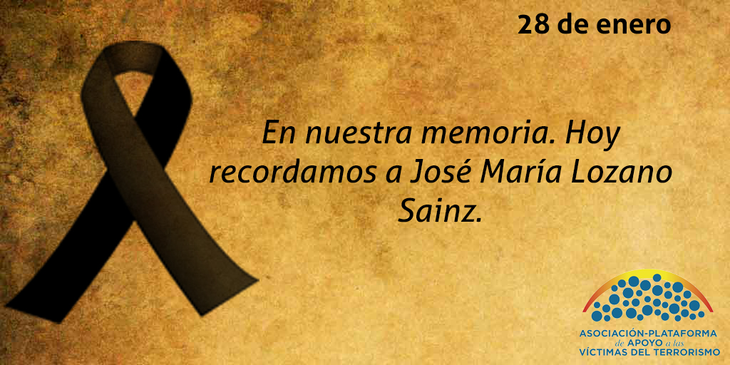 En nuestra memoria. Hoy recordamos a todas y cada una de las víctimas del terrorismo. Siempre con las víctimas.
