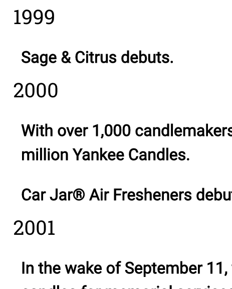 summerash99's tweet photo. good to know that 9/11 was significant enough to earn a spot on the yankee candle "true american success story" timeline https://t.co/itWDwMjs6U