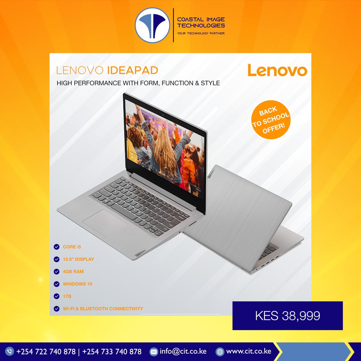 Lenovo Ideapad. BACK TO SCHOOL OFFER!
.
#tech #laptop #servicelaptop #pc #keyboard #mombasa #kenya #coastalimage #techpartner #kenyabusiness #3d #print #technology #giftideas #lenovo #backtoschool #schoolreopening #lenovokenya #lenovoafrica