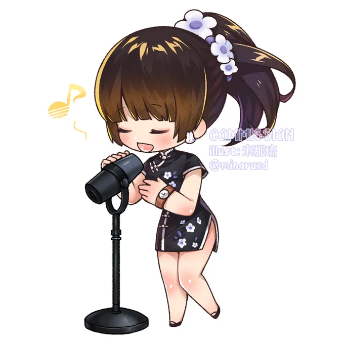 將真人畫成2次元Q版感謝栩栩的粉絲委託!!#委託 #依頼絵 #commission 