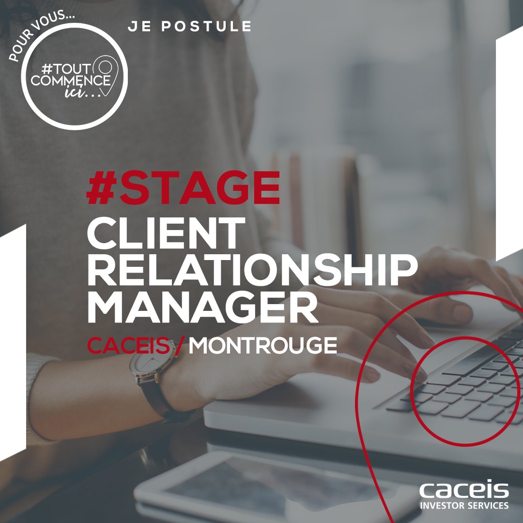 Credit_Agricole's tweet image. [𝗥𝗘𝗖𝗥𝗨𝗧𝗘𝗠𝗘𝗡𝗧] À la recherche d&apos;un #stage ? 🔎

Postulez dès maintenant à l&apos;offre 𝗖𝗹𝗶𝗲𝗻𝘁 𝗥𝗲𝗹𝗮𝘁𝗶𝗼𝗻𝘀𝗵𝗶𝗽 𝗠𝗮𝗻𝗮𝗴𝗲𝗿 𝗛/𝗙 et rejoignez les équipes de @caceis 

➡️ lnkd.in/eVVEu48p

#Toutcommenceici #WorkAtCACEIS #RelationClient