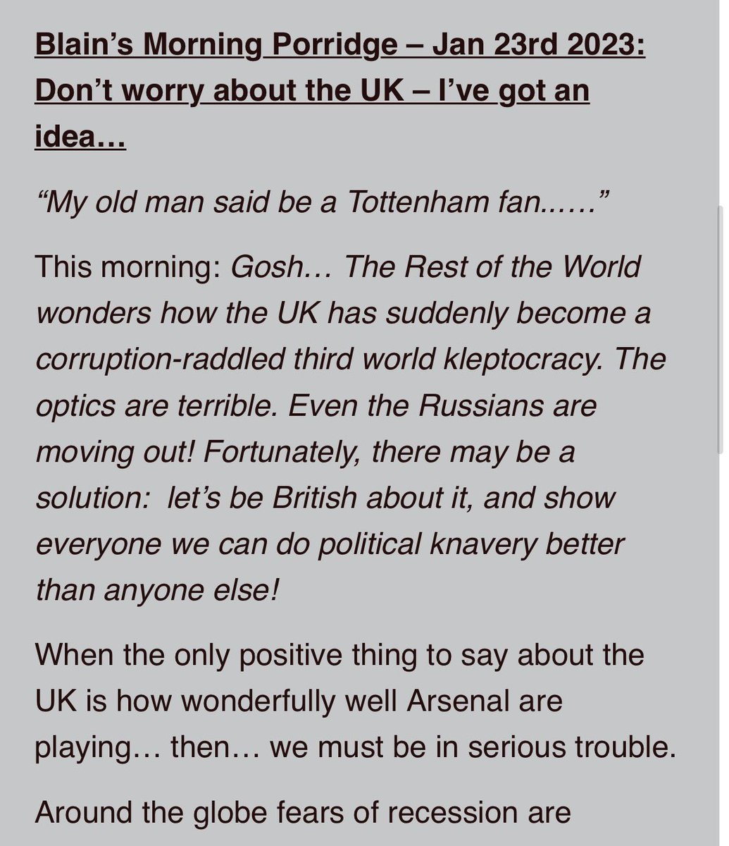 What a way to start the day <a href="/Bill_Blain/">Bill Blain</a> ⚪️🔴