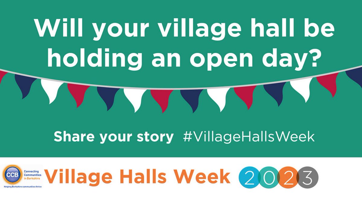 Happy #VillageHallsWeek 
What is your #villagehall or #communitybuilding doing to celebrate? If you're celebrating in any way this week in #Berkshire we'd LOVE to hear about it. @HurstVillageHall <a href="/Hallbradfield/">Bradfield Village Hall</a> <a href="/BrayVillageHall/">Bray Village Hall</a> <a href="/ChaddleworthVH/">Chaddleworth Village Hall</a> <a href="/PadworthVH/">Padworth VillageHall</a>
 <a href="/GrazeleyHall/">Grazeley Village Hall</a>