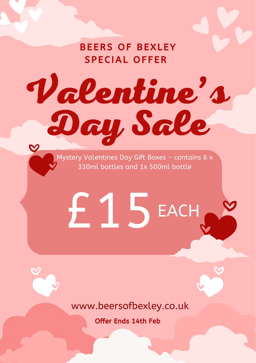 BeersOfBexley's tweet photo. Feel the love with Beers Of Bexley this Valentine’s Day 🍺🎁💝 https://t.co/UN35Esfmoc