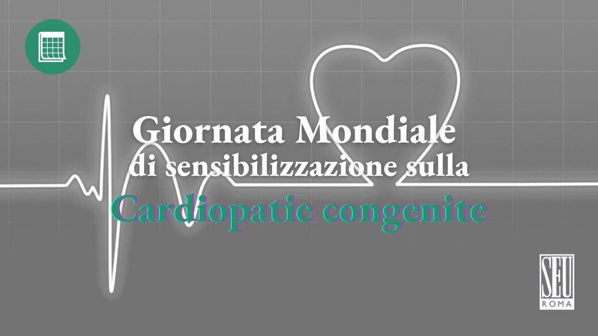 seu_roma's tweet photo. Giornata mondiale delle cardiopatie congenite. 
Si tratta di un gruppo eterogeneo di patologie caratterizzate da alterazioni strutturali del cuore e dei grossi vasi, causate da una anomala formazione e sviluppo durante le prime settimane della vita embrionale. #SEU #awarenessday https://t.co/DbmAcexXfx