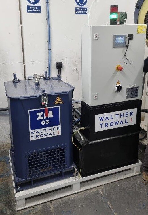 We recently installed a vibratory finishing machine to expand a customers capacity. Due to the nature of products the recycling of water and compound was not permitted so a centrifuge was installed to remove solids from two vibro machines prior to discharge to drain.