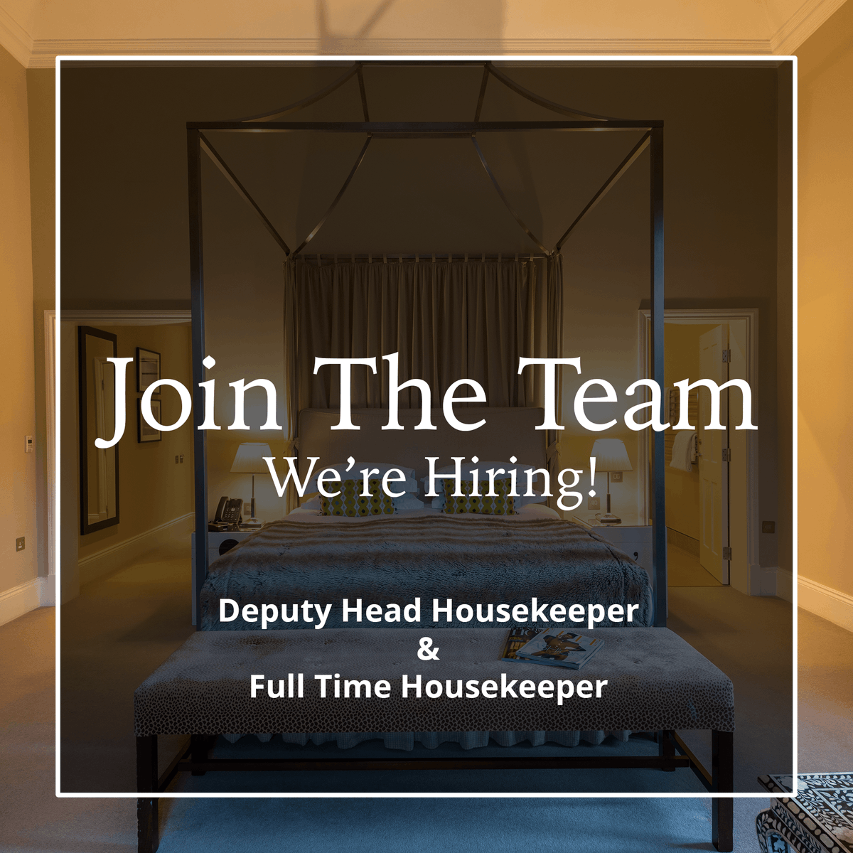 We’re looking for a highly motivated and experienced individual to join the team as our Deputy Head Housekeeper. Demonstrable knowledge of scheduling, rostering and staff management is vital. For further information, please visit: ow.ly/7M4e50MxqvU
