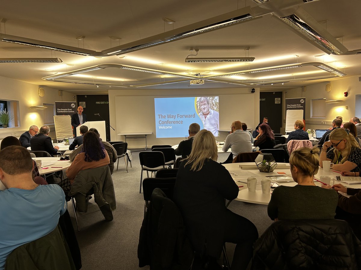 It begins! We're kicking off the first #PFWayForwardConference, chatting about where we are now and what we need to do for people with learning difficulties in #cumbria.