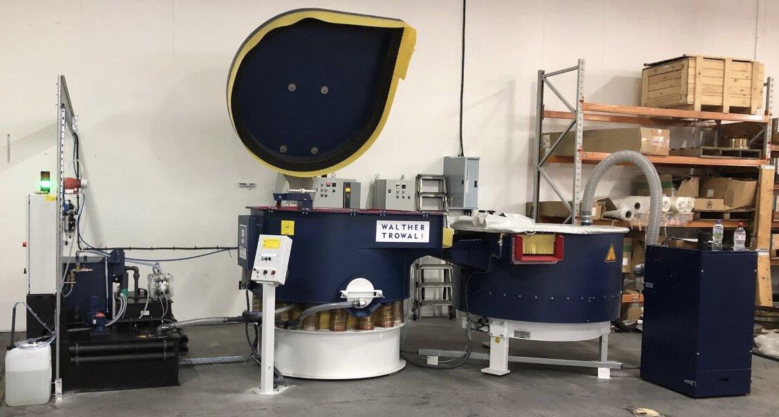 A system recently installed for deburring large component’s to increase productivity and produce consistency. A vibratory finishing machine, vibratory maize dryer, dust collector and water/compound recycling system resulting in no effluent going to drain. ♻️💦🌍