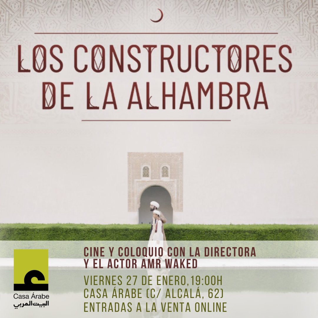 Esta semana presentamos "Todo por decir", de <a href="/alcoverrobeirut/">Tomas Alcoverro</a> con <a href="/EdicionesCarena/">Ediciones Carena</a>  | Taller con Historia en #Córdoba, con <a href="/sexto_mario/">Sexto Mario</a> | Cine: "Los constructores de la Alhambra" y encuentro con la directora <a href="/isabel000bcn/">isabel fernandez</a> y el actor <a href="/amrwaked/">Amr Waked</a> | +info➡️bit.ly/casaarabe
