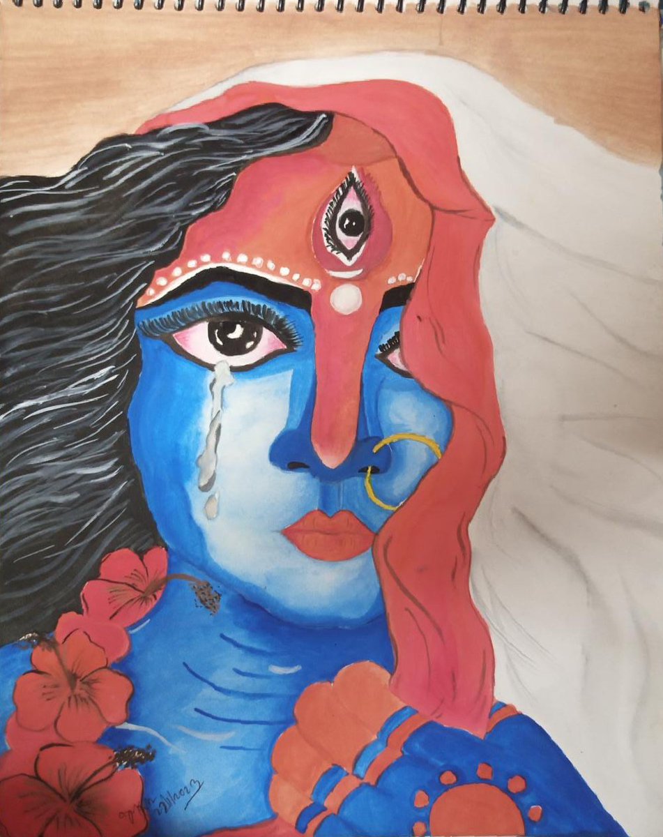 RangArts's tweet photo. Watercolour painting 🖌️🎨 created by #Child_Artist #Arnab_Naskar ,Jodpur park boys school kolkata , class-8 .23/01/2023. https://t.co/RcCZQfeKod
