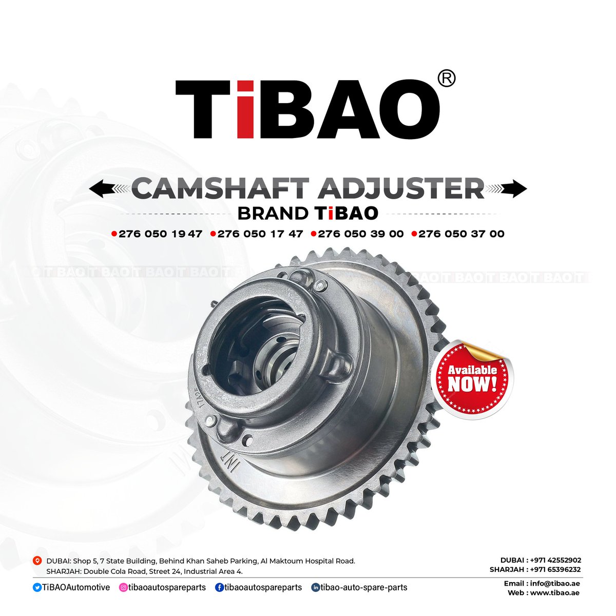 TiBAOAutomotive's tweet photo. Camshaft Adjuster
Brand Tibao
#camshaftadjuster  #tibaosharjah #tibaouae #tibaoengineoil #tibaoautospareparts #tibaodubai #tgautoteile #voxlubeoil #tibao #motorlinelube #tibaogermany https://t.co/7UH20LVprK
