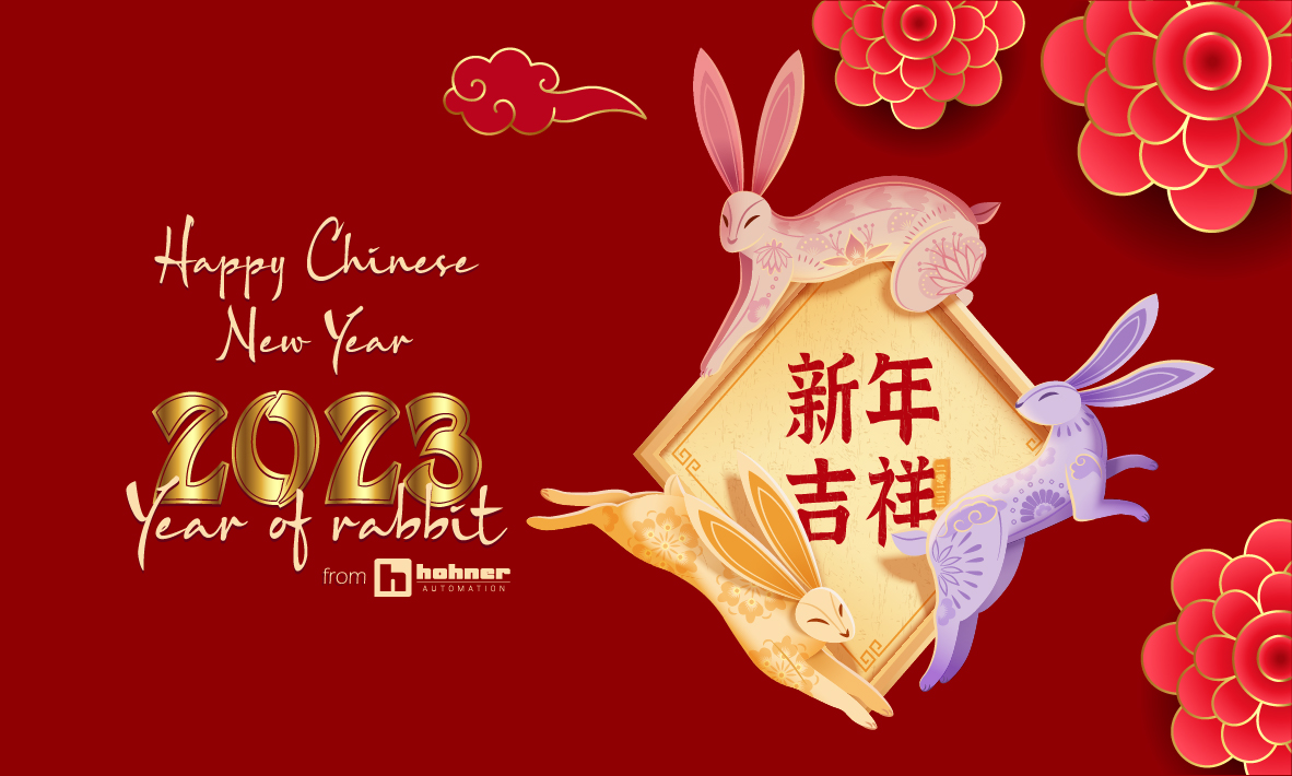 encoderhohner's tweet image. From Hohner Automation we want to congratulate the Chinese New Year. Our best wishes for this 2023, year of the rabbit 🐇🎊 #happychinesenewyear #yourencoderexperts