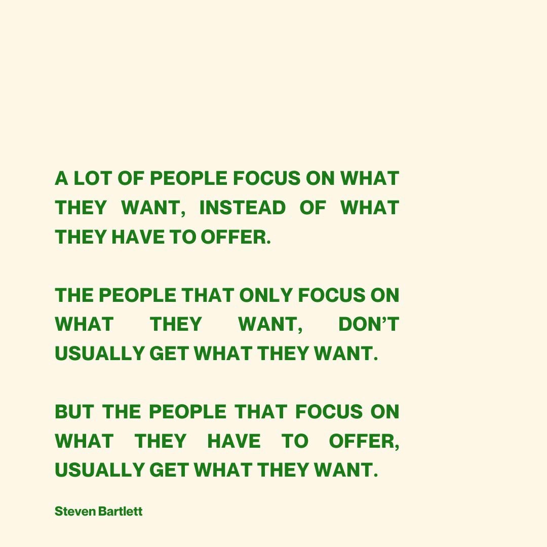 My life has changed so much the last few years. Not at all how I planned, not how I expected, but loving every minute of people enjoying what I have to offer! 
Plans put pressure on succeeding. Sharing  what I have to offer feels like I'm succeeding! 
Thanks @SteveBartlettSC