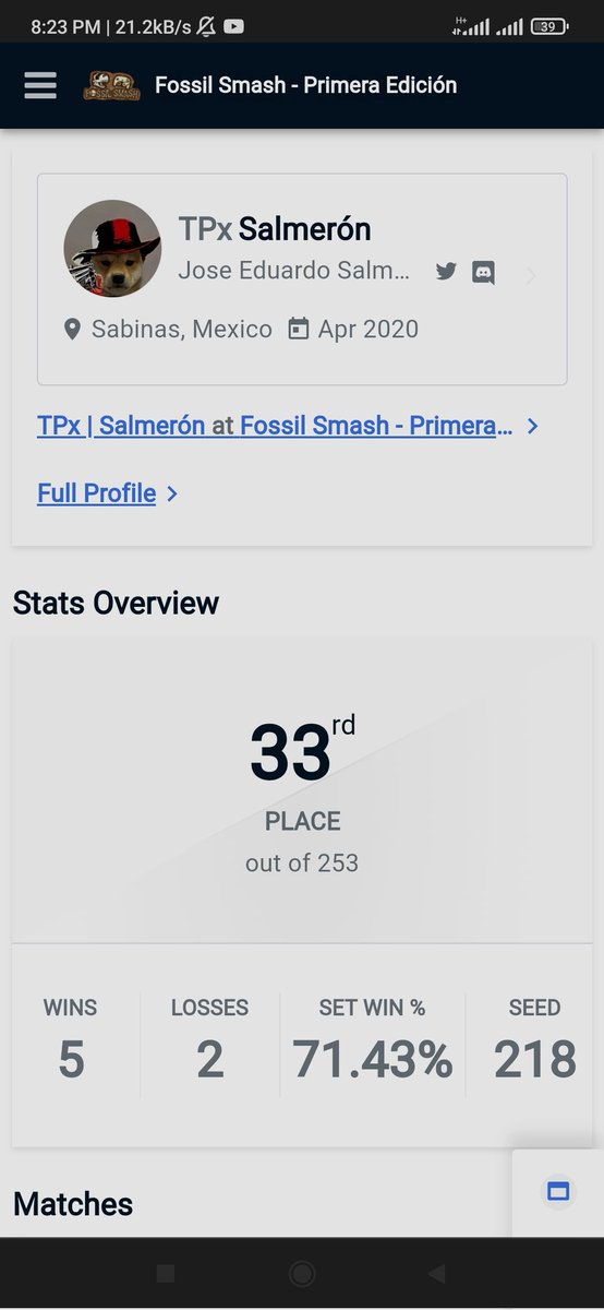 Finalmente en casita después de un excelente fin de semana en Torreón
Bastante satisfecho con mi run (considerando que es mi 1er torneo de tan alto nivel) y a la espera de la 2da edición de #FossilSmash 
GGs a todos 🥳