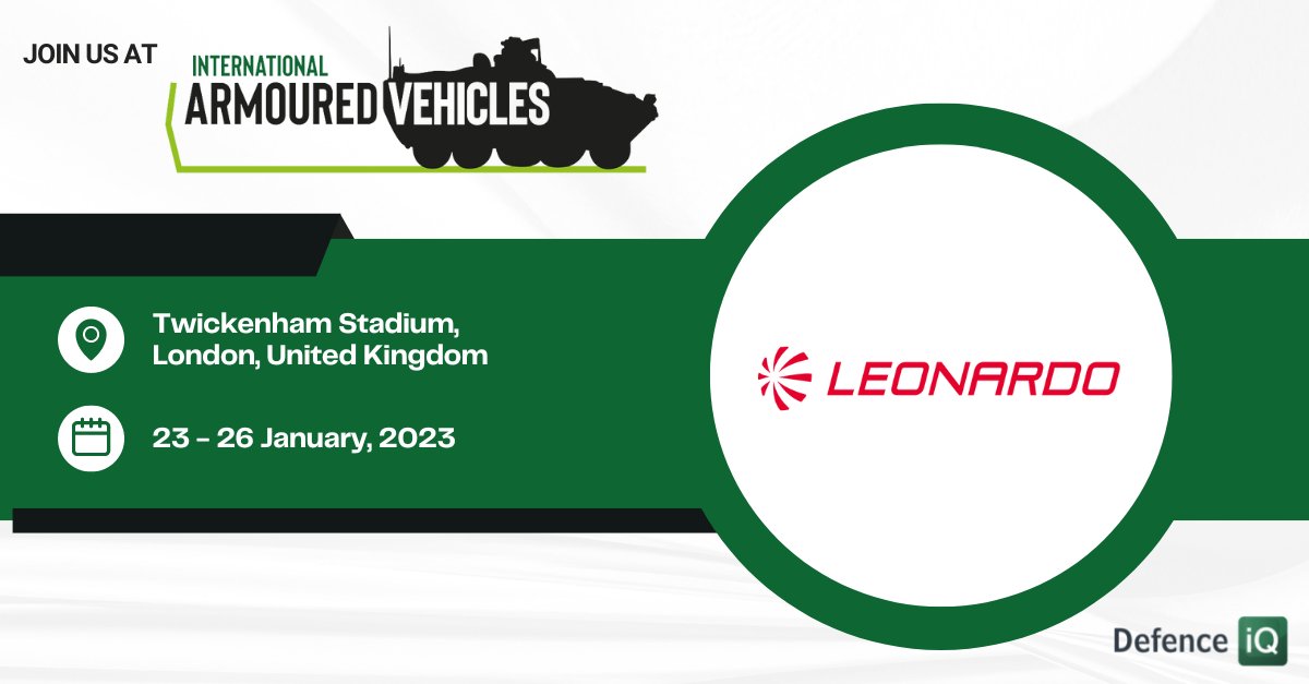 It’s Day 1 here at #IAV2023.

Join us throughout the show to discover the capability we can help deliver.

Can’t make it? Discover how Leonardo is helping to deliver #TLCM to support <a href="/DefenceHQ/">Ministry of Defence 🇬🇧</a>'s vision for securing future military advantage: uk.leonardo.com/en/news-and-st…

<a href="/IAVehicles/">IAVehicles</a>